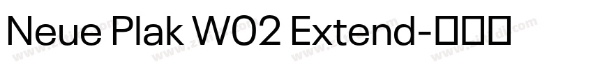 Neue Plak W02 Extend字体转换
